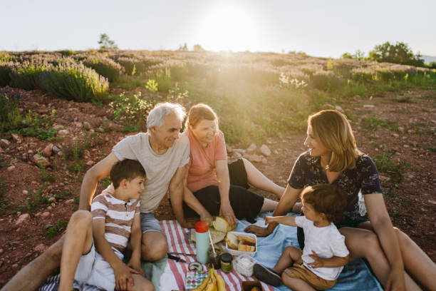 istock Family gathering outdoors 1265427227