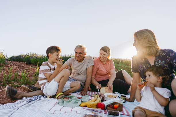 istock Family gathering outdoors 1265427231