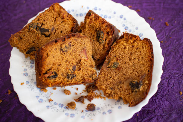 istock Homemade Christmas plum cake 1265428042