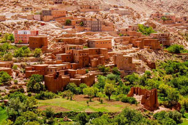 istock Old desert town in an oasis 1265435249