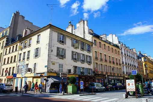 Rue de Satory, Saint-Louis in Versailles, Île-de-France, France on August 23, 2014
