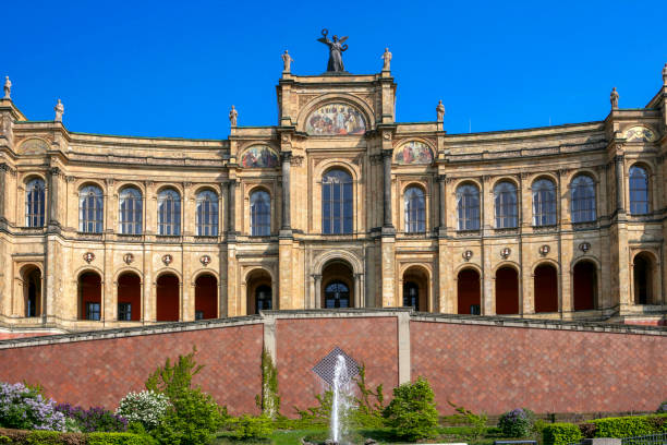 Maximilianeum, Bavarian State Parliament in Munich Maximilianeum, Bavarian Parliament, Munich, Upper Bavaria, Bavaria, Germany, Europe, 28. April 2007 bavarian state parliament stock pictures, royalty-free photos & images