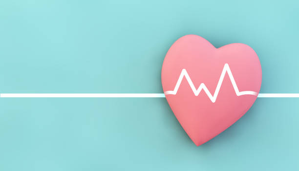 istock pink heart and heart rhythm 1265438851