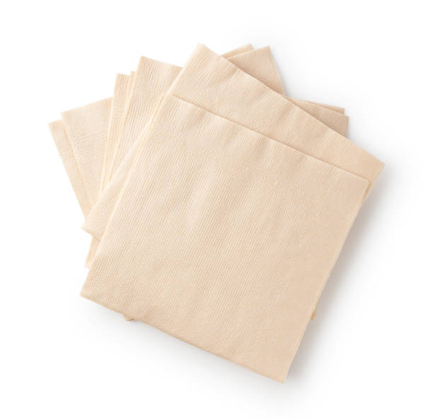 istock Paper napkins on a white background 1265439988