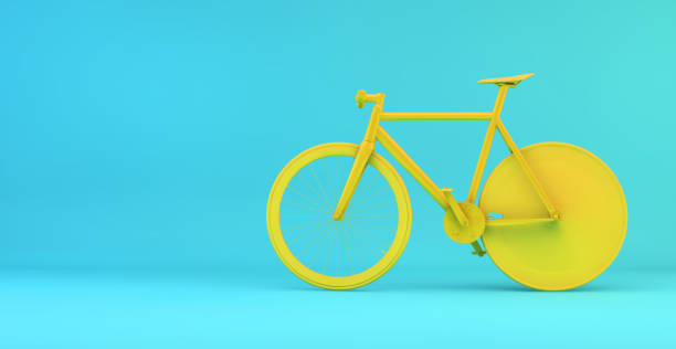 istock Minimal yellow bike 1265440069
