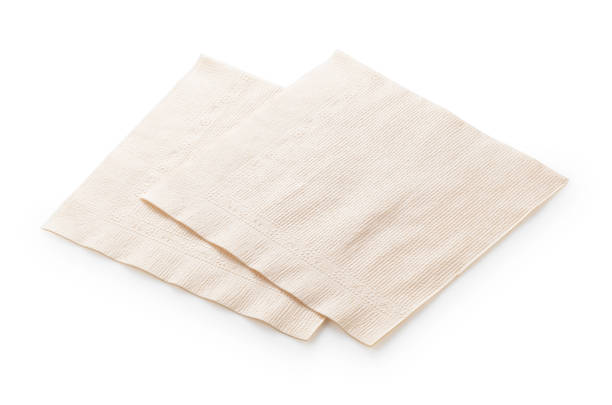 istock Paper napkins on a white background 1265440639