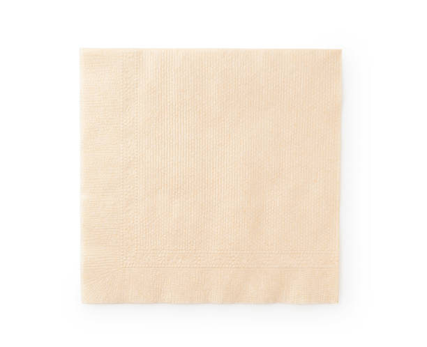 istock Paper napkins on a white background 1265440769