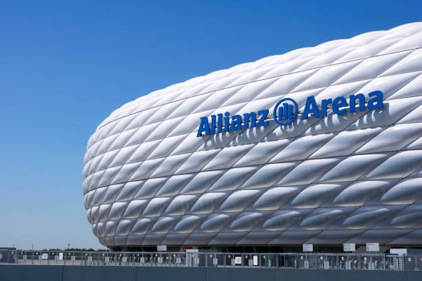 Soccer Stadium allianz Arena in Munich Germany, Munich football stadium Allianz Arena, Munich, Upper Bavaria, Bavaria, Germany, Europe, 2. May 2007 allianz arena stock pictures, royalty-free photos & images