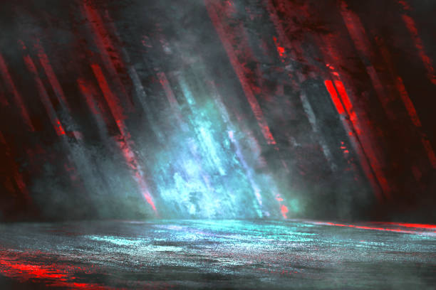 istock Futuristic gaming background or product showcase. 1265469959