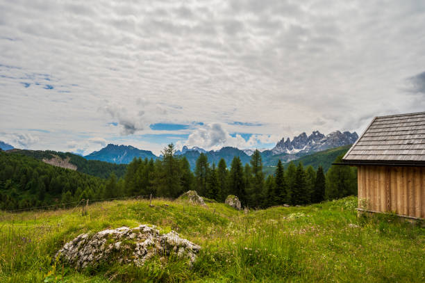 istock Mount Catinaccio view, Dolomites, Italy 1265471124