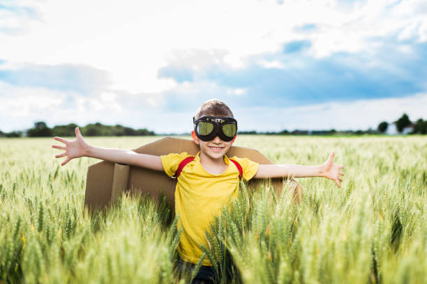 istock Look at me, I'm an airplane! 1265474802
