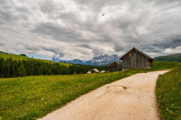 istock mountain landscape inside Dolomites, Italy 1265475393