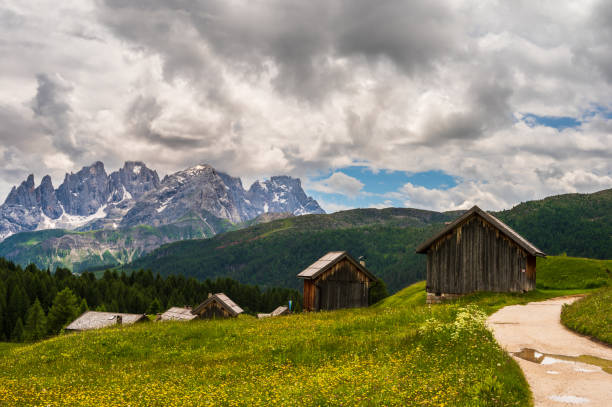 istock Mount Catinaccio view, Dolomites, Italy 1265498753