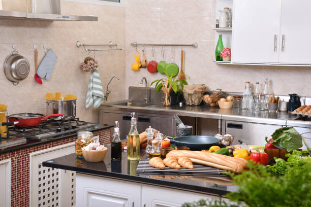 istock Kitchen full of ingredients and utensils ready to be used 1265512408