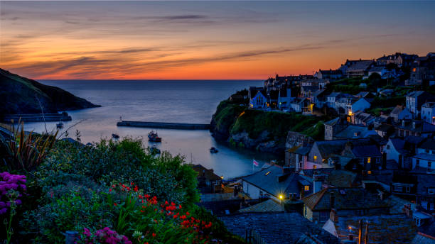 istock Port Isaac summer evening sunset - a composite time blend 1265517230