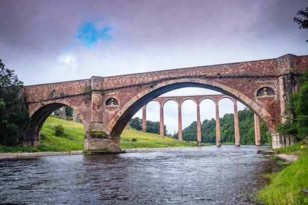 istock Leaderfoot Viaduct thorugh the Old Drygrange Bridge. 1265517357