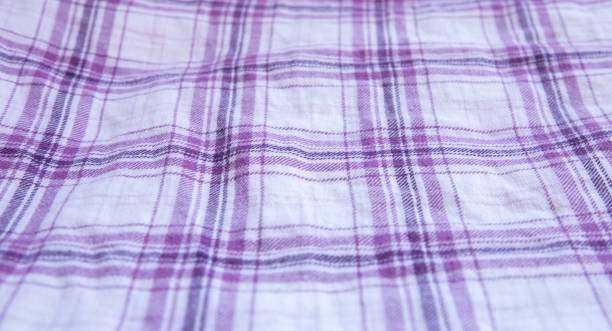 istock Checkered cloth texture. Squares on textile. Natural fabrics background. 1265520620