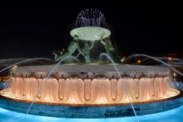 istock Triton fountain in night, Valletta, Malta 1265520684
