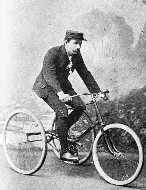 istock Tricyclist Max Strohbach, Dresden, on his vehicle outdoor 1265531604