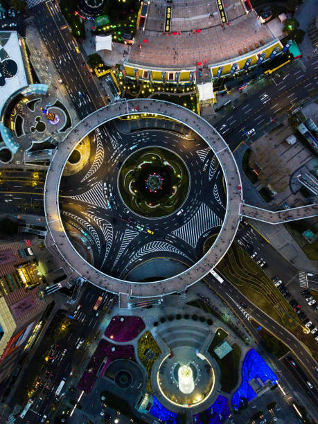 istock Shanghai night aerial view 1265544780