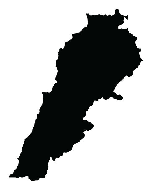 Highly Detailed Lebanon Map vector art illustration