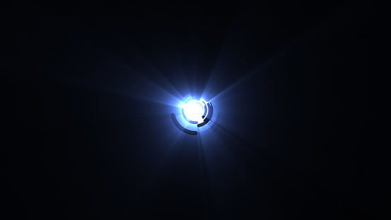 Lens Flare, Blue, Light - Natural Phenomenon, Abstract, Backgrounds