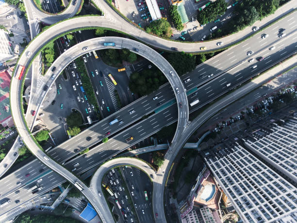 istock Busy highway from aerial view. Guangzhou. China 1265550342