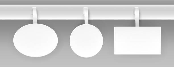 istock Set of White Paper Advertising Price Wobbler 1265552233
