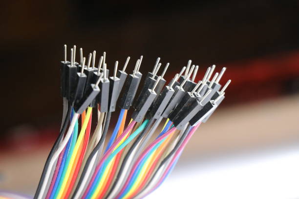 Jumper wires which is male type mainly used in making breadboard connections related to electronics projects,multicolor jumper wire