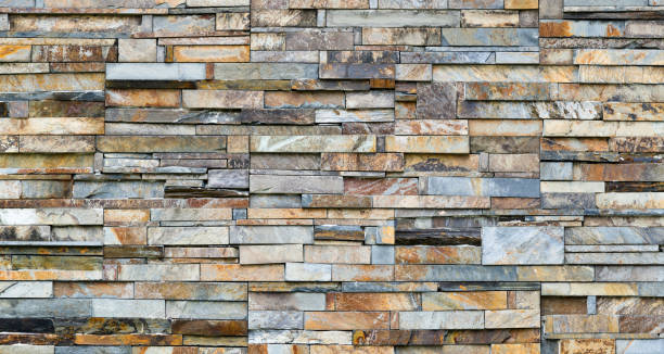 istock Close up of stone wall texture background 1265553482