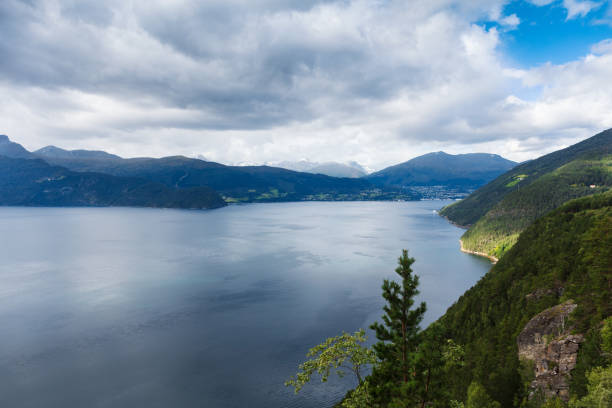 istock small town in a norwegian fiord, Norway 1265554961