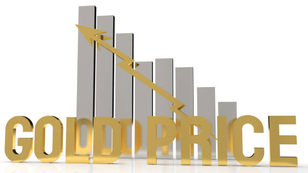 istock gold price word and chart for gold market content 3d rendering 1265577931