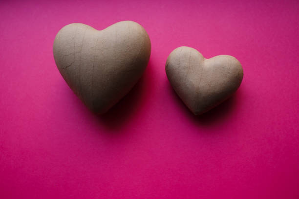 istock a three-dimensional heart made of paper for a holiday 1265582030