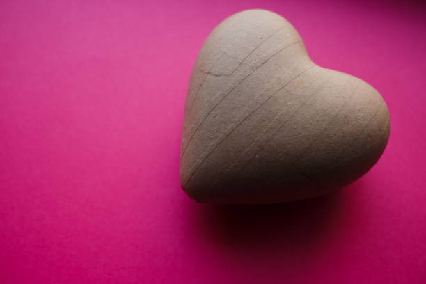 istock a three-dimensional heart made of paper for a holiday 1265584918