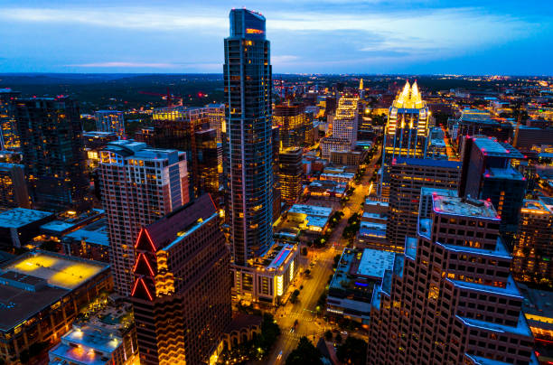 istock Austin Texas Downtown Skyline at night 1265590396