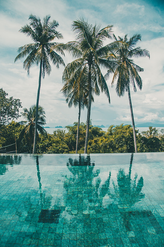 Dream villa views in Koh Yao Yai, island in the Andaman sea between Krabi and Phuket Thailand. High quality photo