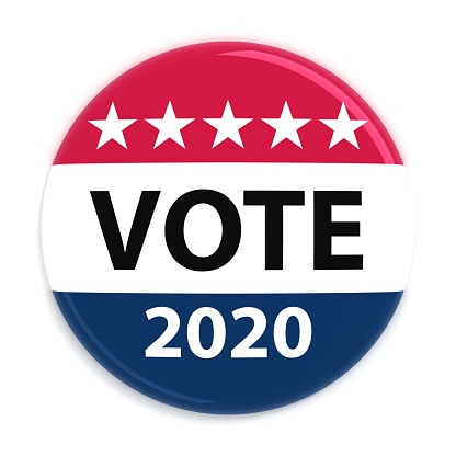 US elections 2020 vote badge