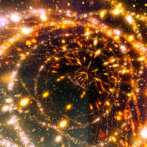 Countless stars shining in the galaxy