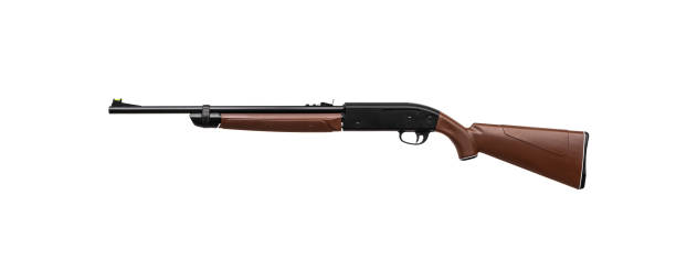istock Air rifle isolate on a white background. Small-caliber weapons for sport shooting and hunting. 1265600939