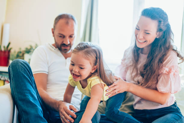 istock Happy family at home. 1265607697