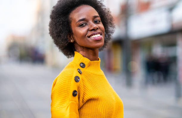 istock Portrait of modern black woman 1265609367