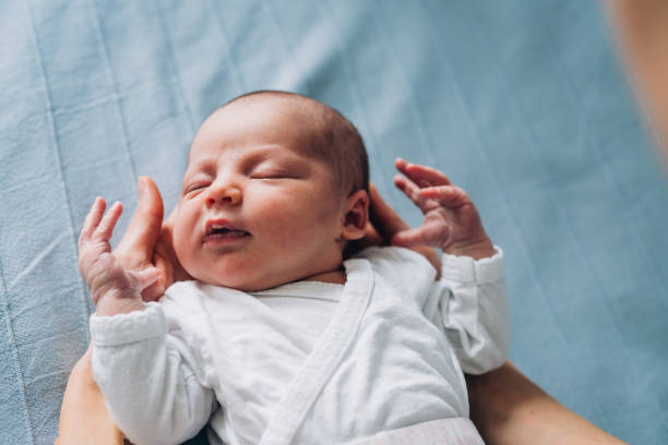 istock Newborn Baby in Mother's Hands 1265609404