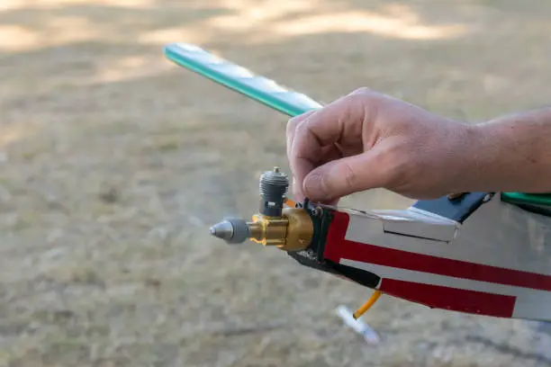 Photo of Carbureting airplane model glow engine