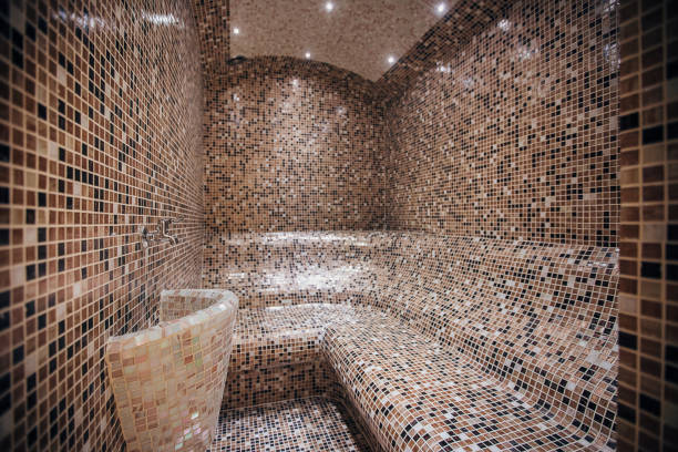 istock Steam bath in spa center 1265618477