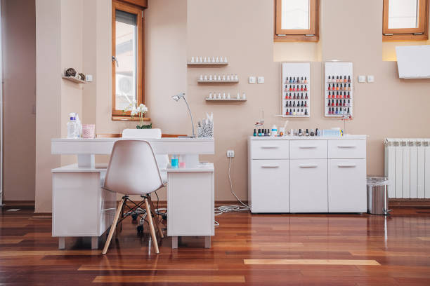 Modern Nail Spa Interior Stock Photo - Download Image Now - Nail Salon,  Beauty Spa, Manicure - Istock