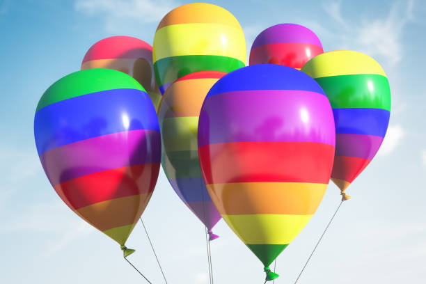 istock Several balloons with lgbt symbols. 1265620691