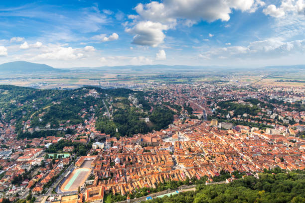 istock Panoramic view of Brasov 1265625951