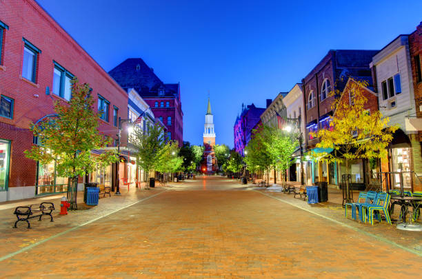 istock Church St in Downtown Burlington, Vermont 1265627755