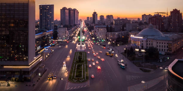 istock Peremogy Square in Kyiv, Ukraine 1265630017