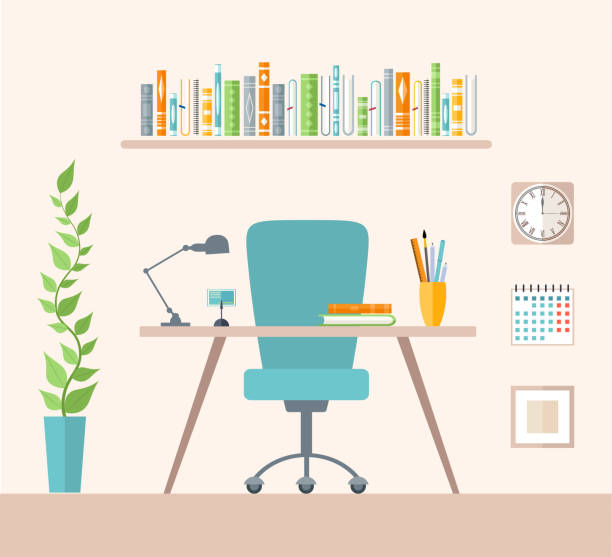 490+ Library Interior Design Stock Illustrations, Royalty-Free Vector ...